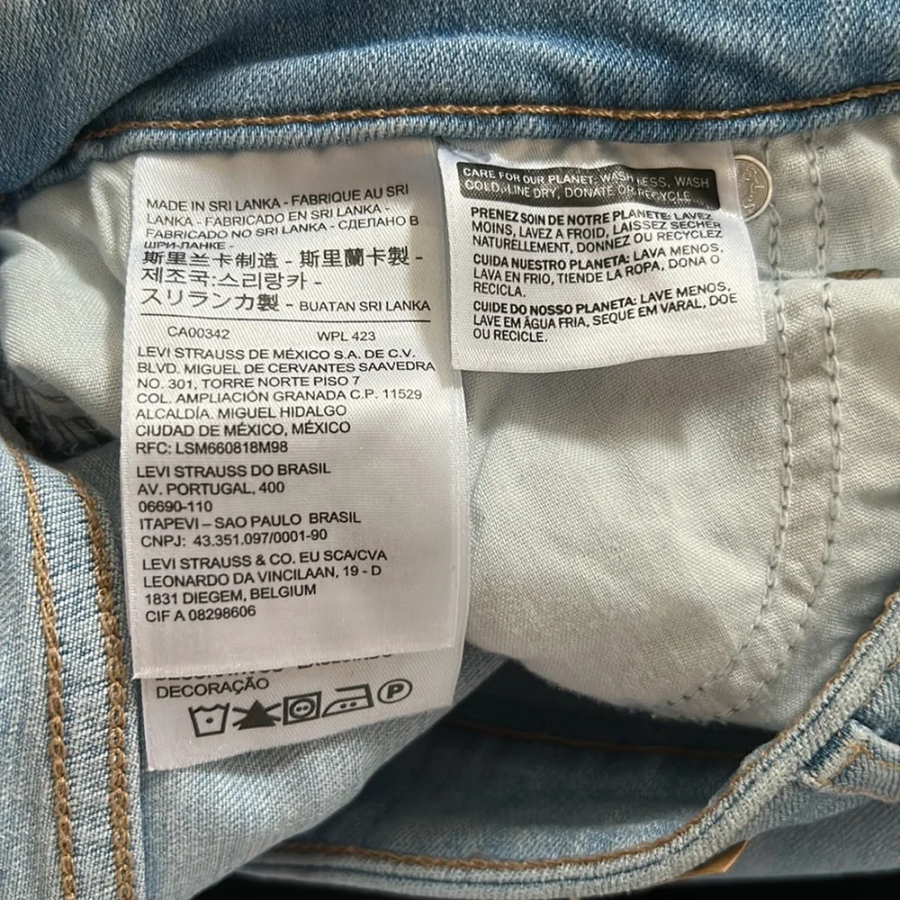 Levi’s Womens 711 Skinny Jean - Size 27 - Picture 4 of 5